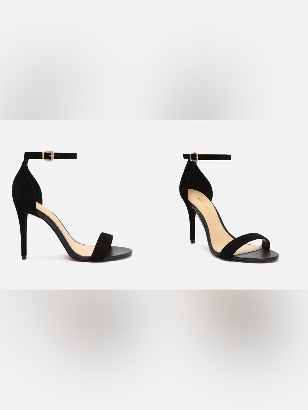 Arezzo Isabelli Ankle Strap Sandal - Black Suede - Women's Size 8 - Picture 9 of 16